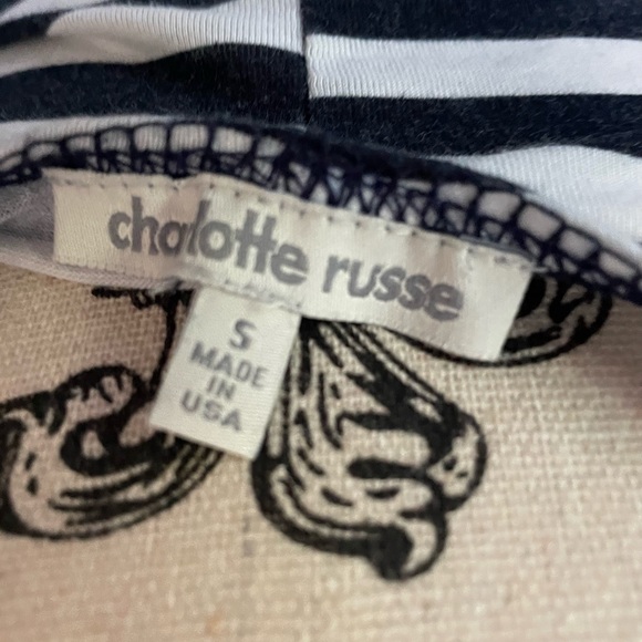 Charlotte Russe navy and white striped dress - Picture 3 of 3